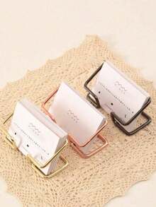 1pc Iron Art Bracket Slouchy Person Desktop Metal Rack Dual-Use Creative Business Card Holder Multi-Function Storage Rack - A - View 2