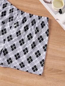 3pcs Casual Sports Soft Knit Fabric Mid-Waist Men's Boxer Briefs - Multicolor - View 5