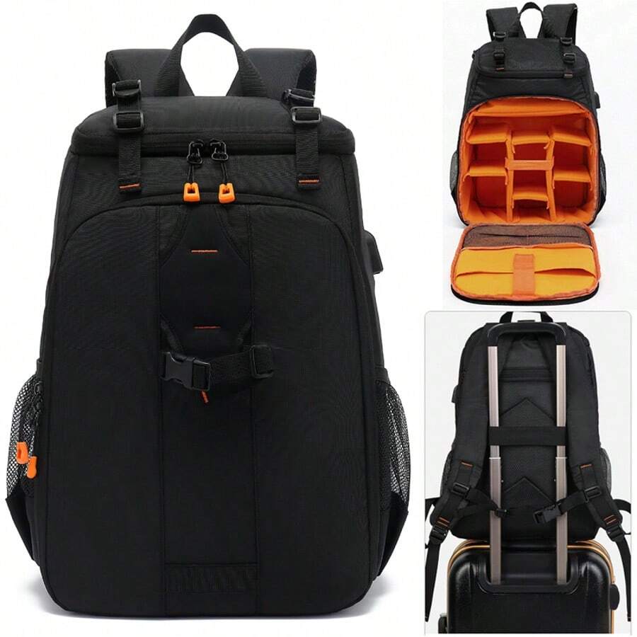 Travel Camera Backpack Bag Lens Case Rucksack Waterproof For SLR DSLR Can So - 查看 1