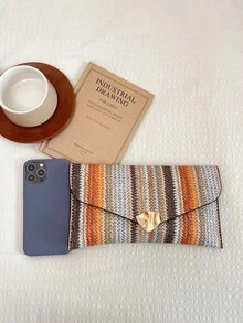 Dedoo 2026 Latest Fashion Colorful Plaid Handbag - Coffee - View 8