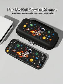 Switch2 (2025) 遊戲機配件，1個太空、火箭、太空人設計保護殼，相容於 Switch2/Switch NS/Switch OLED/Lite，相容於 Switch/Switch 2 遊戲機配件，全套包含收納袋、卡槽底座、Switch 保護殼，適合 Switch 玩家的最佳禮物 - 多色 - 查看 1
