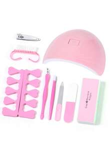 Nail Salon Set, Nail Lamp, Nail Polish Gel Dryer, Electric Nail Drill, Electric Nail Drill Bits, Nail File, Nail Art Set, Premium Nail & Pedicure Tools - Perfect For Salon-Grade Home Use, Essential Tools For Nail Art Enthusiasts - Multicolor - View 12