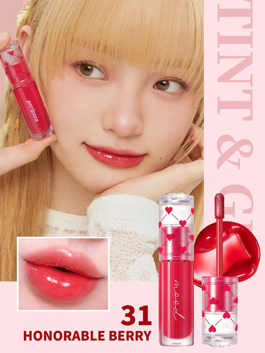 PERIPERA Ink Mood Glowy Tint #31 Honorable Berry 1支 4g,暖色調多汁莓果玻璃感保濕亮澤唇釉,不黏膩,適合暖色調肌膚,日常春夏妝容 - 031 榮譽草莓狂(軟莓) - 查看 1