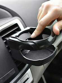 Universal Car Air Vent Cup Holder, ABS Material, Includes Ashtray Holder And Cushion Pad, Suitable For Various Water Bottles And Cans, Clip-On Design, Non-Slip Base, Fits 99% Of Car Models - A - View 12