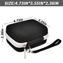 Digital Camera Case Compatible With For CAMKORY/For Pixpro/For VAHOIALD/For DSCW800 830/ For PowerShot 180 190 - Box Only (No Camera) - Black - View 5