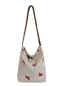 BAILEE A Stylish, Casual, Shoulder Bag Featuring Unique Animal Patterns With Horn Buckles. Great For Clothing Combinations And As A Gift Option. - Multicolor - View 15