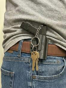 Detachable Mini Stylish Gun Model Keychain. It's Perfect For Outdoor Activities And Also A Versatile Accessory For Backpacks, Cars, And Other Items. This Creative And Novel Pendant Makes A Great Holiday/Birthday Gift. - Multicolor - View 2
