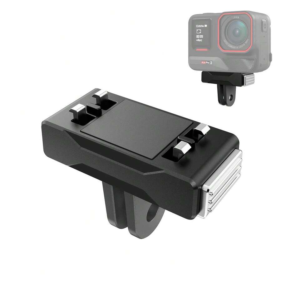 Puluz Black Magnetic Quick Release Base For Insta360 X5/Ace/Ace Pro - View 1