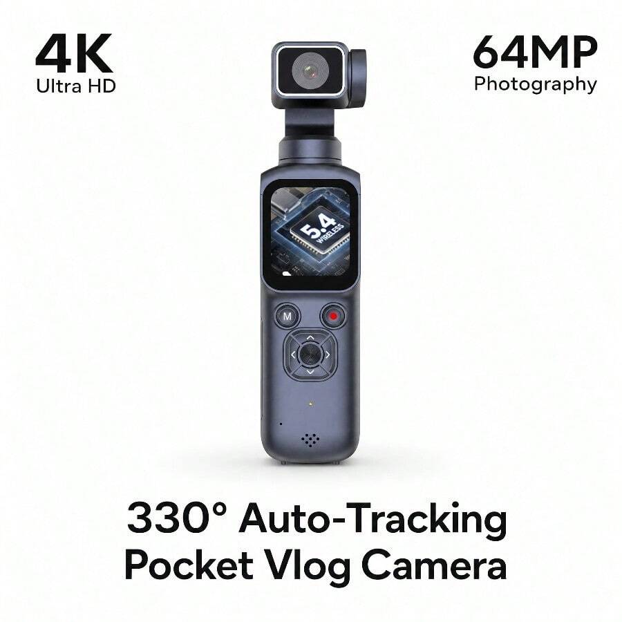 4K Ultra HD Pocket Cloud Camera Handheld Sports Camera Outdoor Face Tracking Portable Photography Recorder - View 1