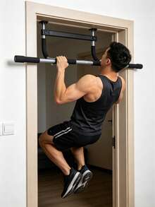 Upgraded Professional Pull-Up Bar, No Drilling Required, An Upper Body Training Equipment Suitable For Home Gyms, Ideal For Strength Training Exercises Including Pull-Ups, Push-Ups And Sit-Ups. - Random Color - View 1