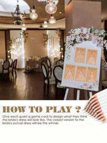 10pcs " The Wedding Dress" Wedding Party Card Game - Suitable For Guests' DIY Pre-Wedding Party Game, " The Wedding Dress" Interactive Game And Wedding Decoration, Bridesmaid Invitation Gift, Guest Entertainment Activity, Fun Wedding Decoration, Party Favor - Multicolor - View 7