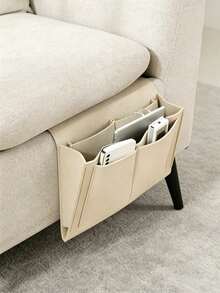 Sofa Storage Bag With 5 Pockets And A Hanging Design, Ideal For Storing Magazines, Laptop Cables, Remote Controls, Water Bottles And More. Versatile Storage Solution Suitable For Dormitory Beds, Sofas, Bedrooms And More.,Back To School - Multicolor - View 6