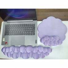 Cloud Wrist Rests & Ergonomic Mouse Pads, Cloud Keyboard Wrist Rests With Non-Slip Base, Foam Wrist Cushions For Keyboard & Mouse, Ideal For Typing, Gaming & Office Use - View 13
