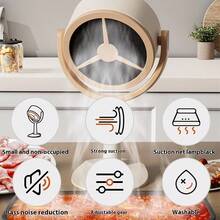 RAF Strong Suction Portable Desktop Smoke Hood, USB Powered Oil Smoke Purifier, Detachable Dual Filter Mini Smoke Hood, Suitable For Indoor Hot Pot, BBQ, Cooking, Oil-Free Room - Multicolor - View 4