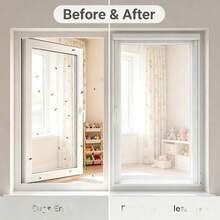 No-Drill Mosquito Window Screen, Removable Washable Transparent Breathable Mesh, Reusable Self-Adhesive Window Screen, Suitable For Rental Apartments - D444 - View 5