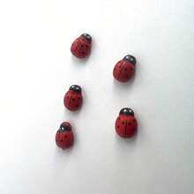 100Pcs Mini Red Ladybug Stickers, Cute Self-Adhesive Reusable Insect Decals, Cartoon DIY Craft Embellishments For Scrapbooking, Card Making, Garden Fairy Decor, Home & Room Decoration Supplies - One Size Fits All - View 4