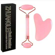 ZHUANGLEI Obsidian Facial Massage Roller Gua Sha Set With Gift Box, Natural Stone Beauty Massage Tool, Suitable For Face, Neck And Body Relaxation - View 9