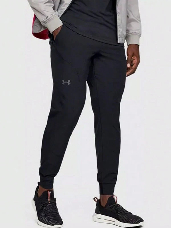 Under Armour UA Unstoppable Series | Men's Elastic Woven Quick-Drying Fitness Training Pants - Black - View 1