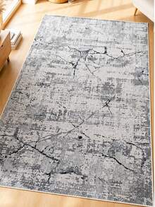 Alfombra moderna estampada Chilai Home, alfombra suave antideslizante para sala de estar y dormitorio, alfombra tipo pasillo, alfombra lavable para cocina, alfombra decorativa para el hogar, hecha en Turquía. - Gris - Ver 4