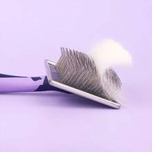 Pet Grooming Long Pin Brush - Features Extra-Long Stainless Steel Pins For Brushing Qut Tangles And Knots, Suitable For Wiry, Long, And Thick Coats On Medium To Large Dog Breeds. - View 11