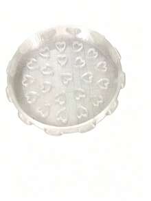 Almohadilla de limpieza profunda para brochas de maquillaje, bandeja de frotado potente con textura en forma de corazón 3D - Patrón en forma de corazón - Ver 7