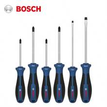 BOSCH 6 In 1 Precision Screwdriver Set, Steel Round Head, Rhombus And Flat Head, Non-Slip Grip, Magnetic Tip, Chrome Vanadium Steel For Electronics, Furniture, Appliance And Automotive Repair - Multicolor - View 10