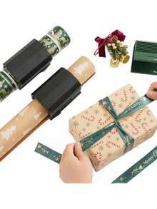 Holiday Gift Wrapping Paper Cutting Roller Cutter Paper Slicer With Replaceable Blades - Multicolor - View 2