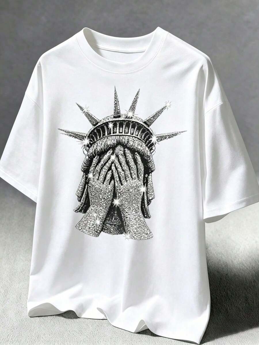 Women T-Shirts - 白色-1 - 查看 1