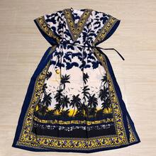 Women Long Dresses - Royal Blue - View 2