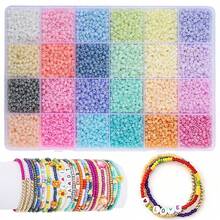 Kits para hacer joyas, 5 estilos de cuentas de semilla, accesorios para hacer collares, pulseras, colgantes y llaveros DIY, regalo creativo para mujeres - Multicolor - Ver 7