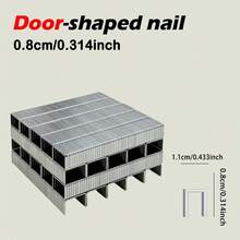 1000入/3000入 重型釘槍釘 0.31/0.39/0.47英吋 8/10/12mm，適用於木工、家具、DIY手工項目 - 8mm(1000pcs) - 查看 2