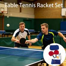1pc Table Tennis Fitness Training Set, Back To School Gift, School, Club & Beginner, Competition & Practice Dual-Use Table, Sports Leisure & Game Equipment, Includes Storage Bag - Multicolor - View 2