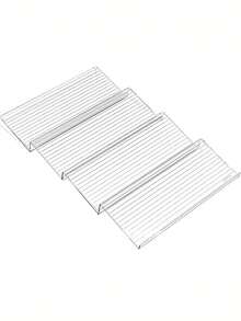 4/2 Pieces Acrylic Kitchen Drawer Seasoning Bottle Storage Rack - Cabinet Drawer Seasoning Can Storage Rack, Spice Bottle Display Storage Rack, Kitchen Storage Supplies, Shelf Partition Board - Transparent - View 9