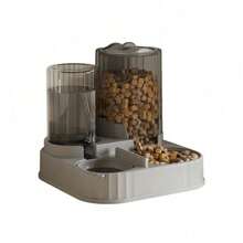2-In-1 Automatic Pet Feeder & Water Dispenser Combo - 10-Day Large Capacity For Cats/Dogs Feeder  Anti-Tip Design | Siphon Water System | Home/Travel Use - 2L - View 8