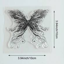 Transparent Silicone Stamps, DIY Scrapbooking Decoration, Collage Photo Album Greeting Card Making, Vintage Floral Forest Aesthetic Animal Patterns - Abstract - View 16