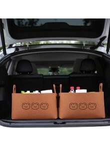 2pcs Car Trunk Organizer Storage Box, Felt Material With Handle, Foldable Multi-Functional Car Storage Box, Suitable For Cars, Vehicles, SUVs, Trucks - A - View 9