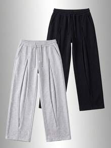 Men's Spring/Autumn Outdoor Sports Casual Pants, Multi-Functional Athletic Long Pants, Suitable For Daily Office, Running, Cycling, Gatherings - Light Grey - View 8