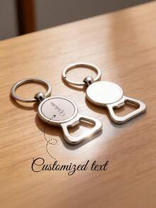 Custom Zinc Alloy Bottle Opener Keychain, Promotional Metal Bottle Opener, Keychain Metal Bottle Opener - Multicolor - View 1