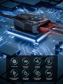 PD QC3.0 Charger Motor Stang Port USB Tipe C Soket Daya 12V Tahan Air Pengontrol Jarak Jauh Bluetooth untuk Headset Helm - XS01 - View 7