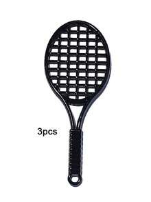 3pcs Alloy Enamel Tennis & Badminton Racket Charms, Sports Pendant DIY Jewelry Making Supplies For Handmade Keychain Bag Ornament Accessories - 3 Tennis Racket Keychains - View 13