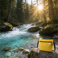 Sac bandoulière de rangement extérieur imperméable, sac portable à fermeture éclair résistant à l'eau, sangle d'épaule réglable, parfait pour la plage, le camping, la randonnée et les voyages - Multicolore - Voir 13