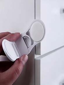 2/4/8pcs Safety Lock Set, Perfect For Securing Cabinets, Drawers And Refrigerators - Easy Installation Without Drilling, Made Of Durable ABS Material, Suitable For Refrigerators, Drawers, Cabinets - Upgraded Version - View 6