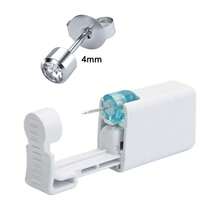 1/3/5/10/20PCS Disposable Ear Piercing Gun Kit Built-In Stainless Steel Earrings Stud Self Ear Piercing Kit - Second Generation Ear Piercing Device_silver White Diamond - View 12