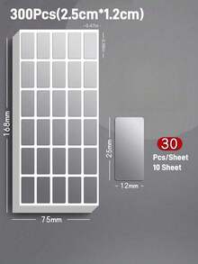 300/160/30/16pcs Waterproof Oil-Resistant PET Self-Adhesive Labels, Suitable For Containers, Jars And Kitchen Storage, Multi-Purpose Removable Blackboard Labels, Suitable For Jewelry Display And Packaging - Upgraded Version - View 9