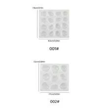 SILIKE LUFEI 1pc Clay Silicone Mold, Large & Small Asymmetrical Earring & Ear Stud Mold, Suitable For Making Resin, Plaster, Candle, Aromatherapy Products, Home Decor Display Silicone Mold - Irregular Earring Mold - View 2