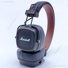 Marshall MAJOR IV 4 無線藍牙耳機，80+ 小時播放時間/快速無線充電/深沉低音，可折疊運動耳機 - 棕色 - 查看 2