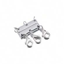 1Pc Layered Necklace Magnetic Clasp, Gold And Silver Necklace Separator For Layering, Multiple Jewelry Closure Options To Create Layered Looks - Connector - View 8