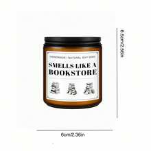 1 pièce Cadeau d'aromathérapie pour les amateurs de livres, cadeau créatif et amusant pour les amateurs de livres, cadeau parfumé pour l'anniversaire des lecteurs, exclusif pour les bibliothécaires et les passionnés de livres - Bougie parfumée à l'odeur de vieux livres - Taille Unique - Voir 6