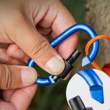 1pc/3pcs/6pcs, Multifunctional Keychain, Outdoor Clip, Backpack Water Bottle Clip Accessory, Aluminum Alloy Material, Multi-Purpose - Conventional - View 3