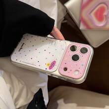 GUCADI Funda de teléfono estilo americano con polvo dorado transparente y cielo estrellado, pequeña estrella chapada, compatible con iPhone 17pm, 16, 14 transparente, graffiti personalizado Y2K con estrellas coloridas 15, protección de cobertura completa, personalizada, creativa, estilo geométrico, minimalista, fresca, estilo de bloques de color, nicho, estilo Ins. - Multicolor - Ver 6